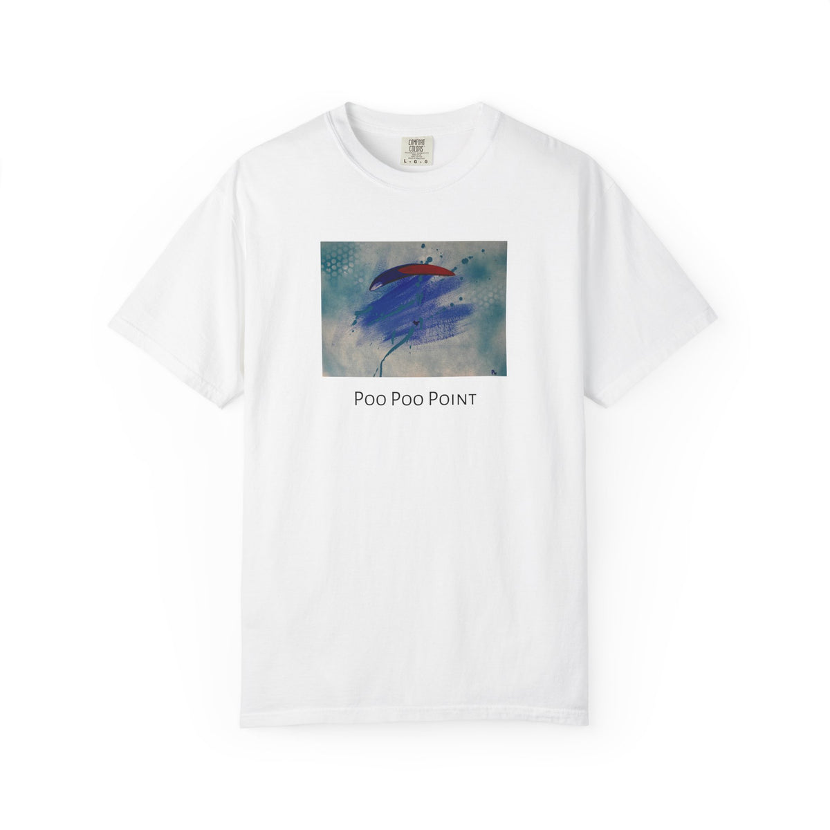 Red-Blue Poo Poo Point Unisex Garment-Dyed T-shirt