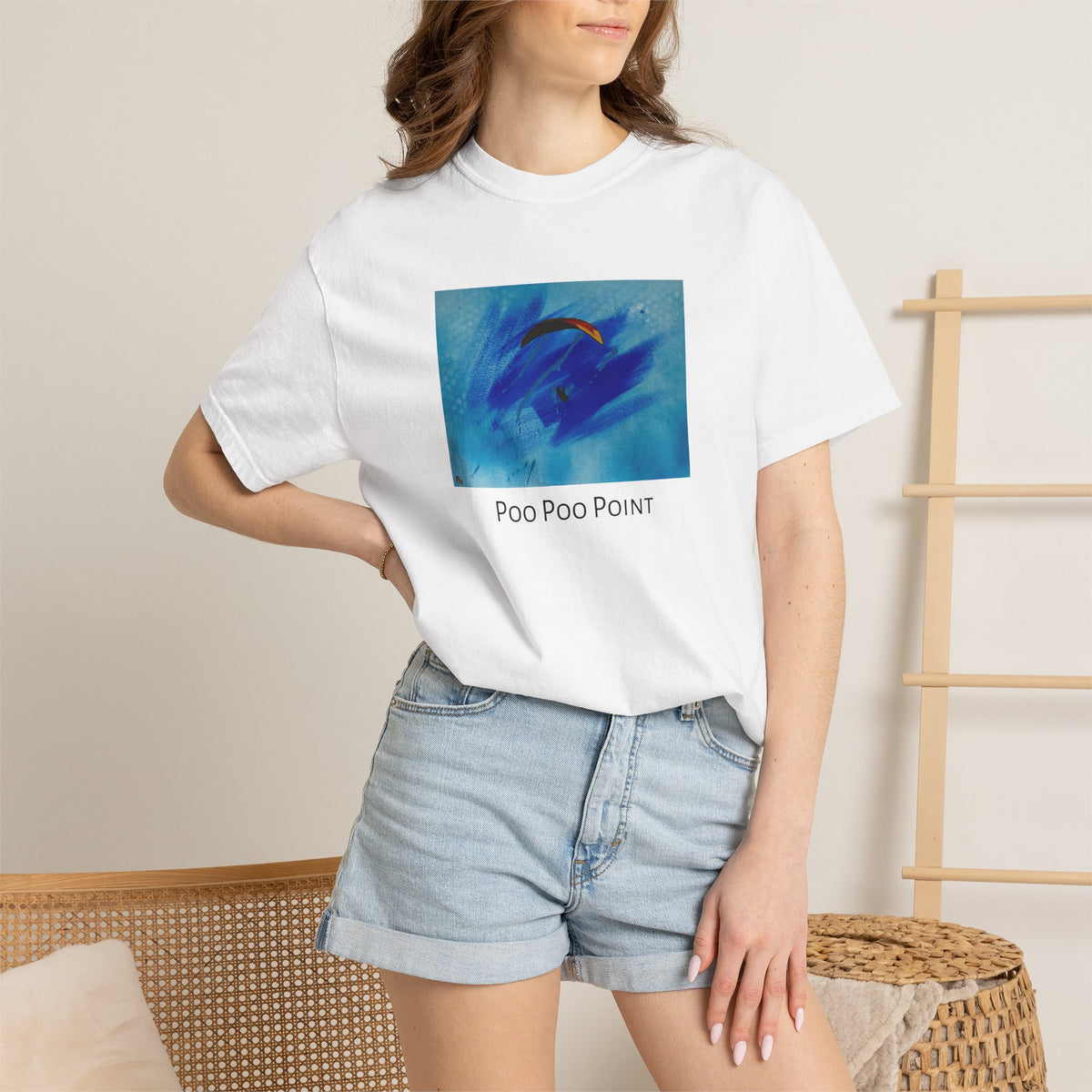 Red-Orange Poo Poo Point Unisex T-shirt