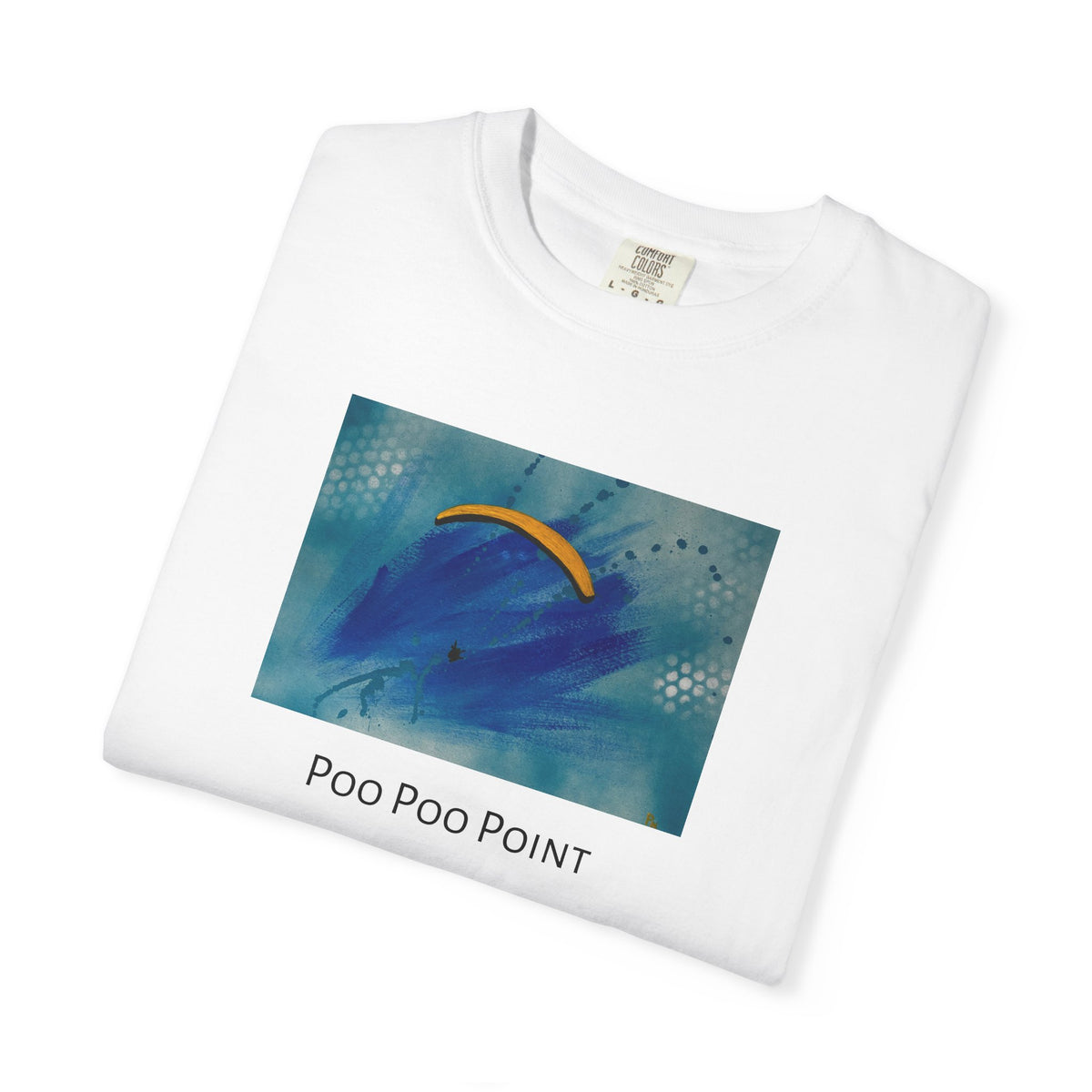 Yellow Poo Poo Point Unisex Garment-Dyed T-shirt