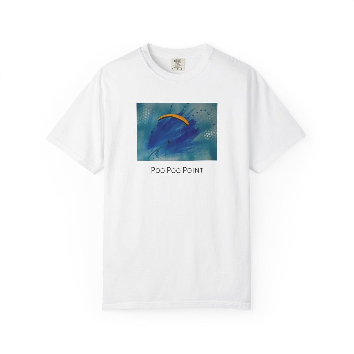 Yellow Poo Poo Point Unisex Garment-Dyed T-shirt