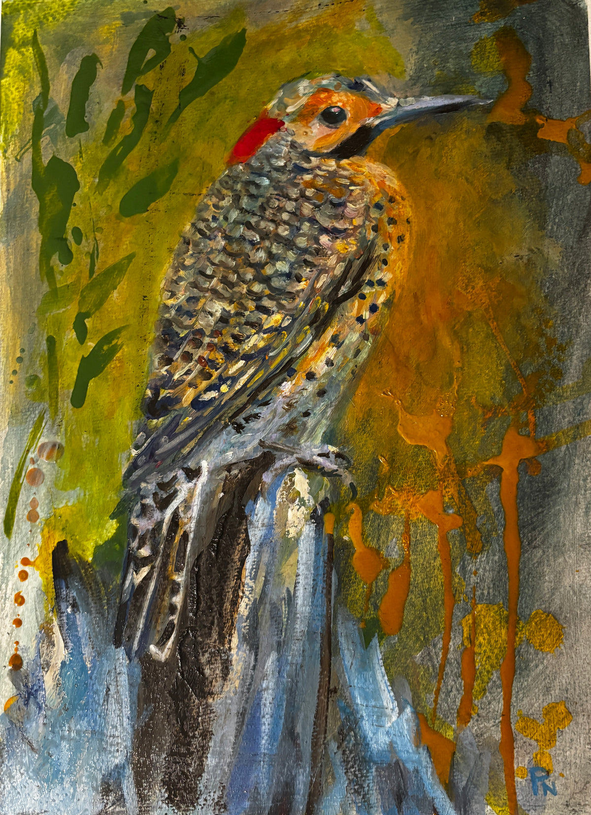 Tiger Mountain Flicker - Framed 11 x 14 " original piece
