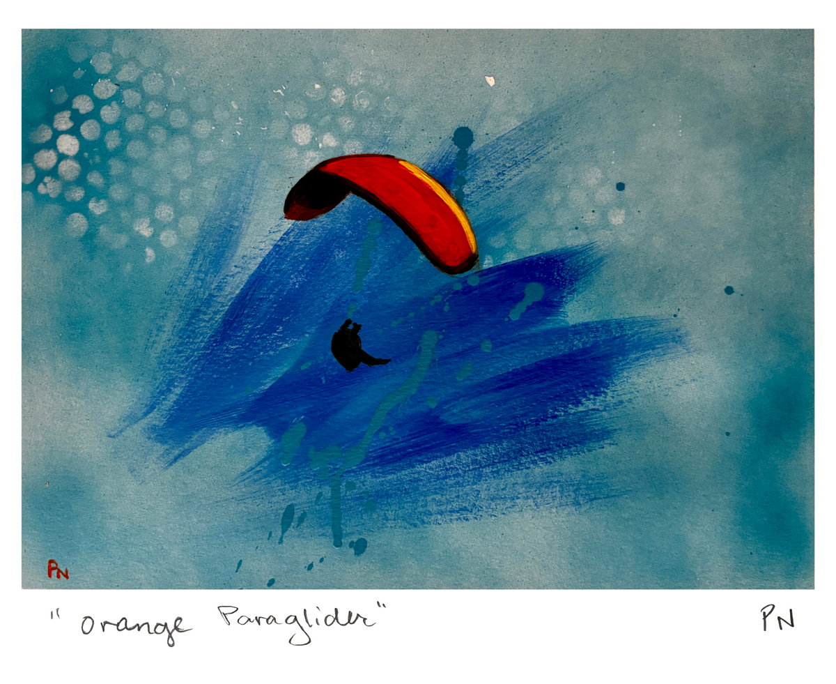 Orange Paraglider artwork